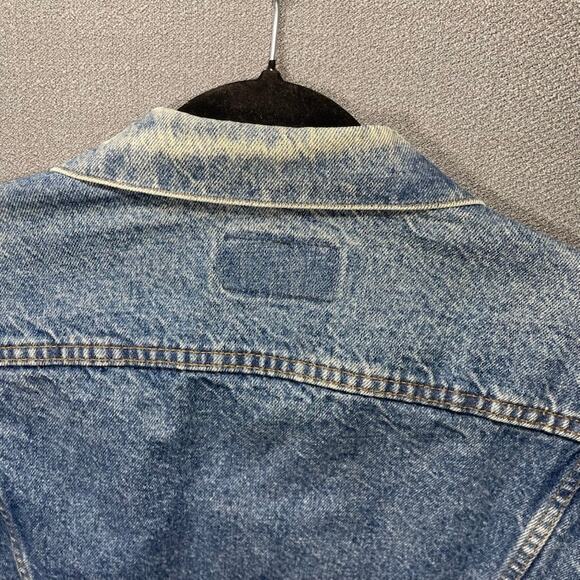 Vintage Levis Denim Trucker Jean Jacket 71506-0216 Made In USA Size 42L 80s (42) - Picture 12 of 15
